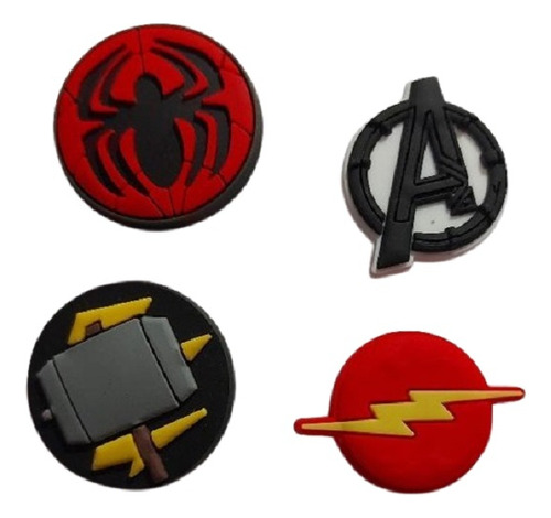 Pins Croc/gomones X 2 U Logos Xl + 2 U Comunes