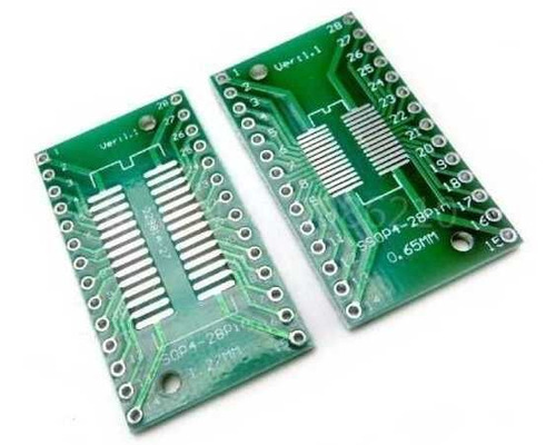 1pç Adaptador Sop24 Para Dip24 Pcb 0.65mm/1.27mm Para 2.54mm