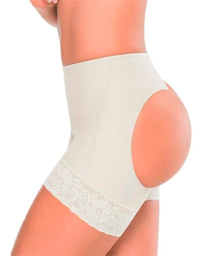 Panty Levanta Gluteos Faja Pompis Up Color Blanco