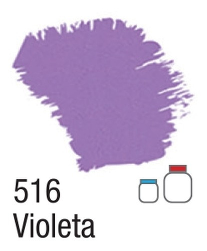 Tinta Acrilica Fosca 37ml Acrilex - Grupo 1 Cor 516-violeta