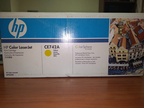 Cartucho De Toner Original Hp Ce742a 