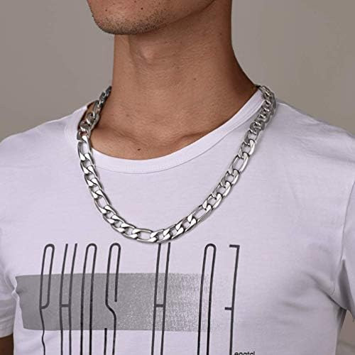 Prosteel Collar De Cadena Figaro Grueso Para Hombres Joyería