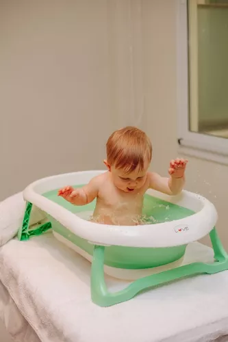 Bañera Plegable Bebé Plegado Compacto Y Antideslizante 