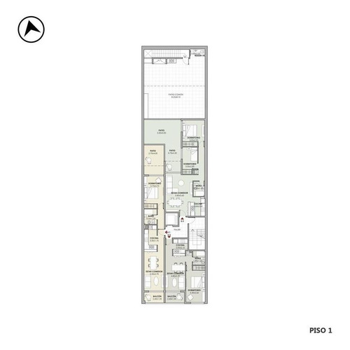Imagen 19 de 19 de Departamento 1 Dormitorio En Venta, Balcón Frente, Patio Exclusivo - Rosario