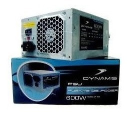 Fuente De Poder Pc Dynamis 600w Conector Sata 20/24 Pines