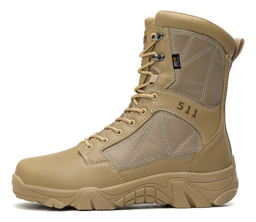 Botas Militares Hombre Ligeras Impermeables Espacio Piel