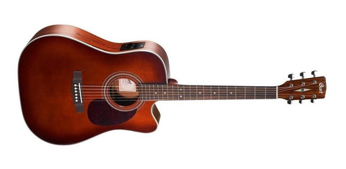 Imagen 2 de 2 de Guitarra acústica Cort MR500E para diestros brown burst open pore