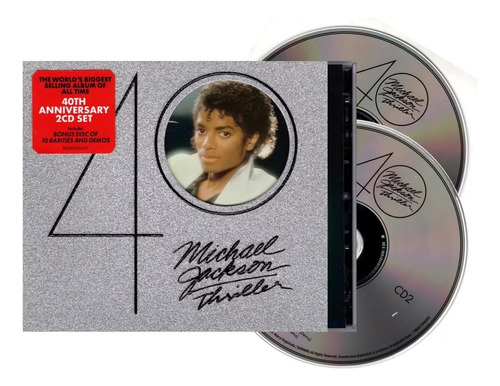 Michael Jackson Thriller 40th Anniversary 2 Discos Cd Versión Del Álbum Edición Limitada