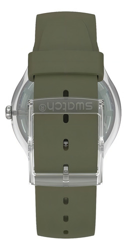 Pulseira de relógio Swatch Polarmy Suok714 cor verde