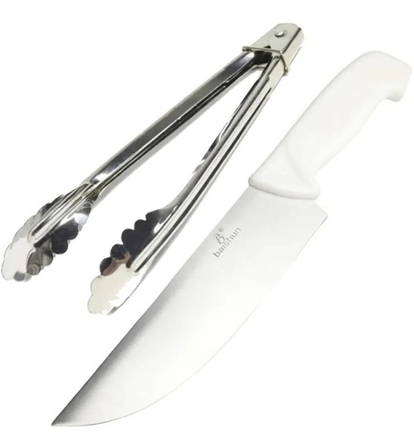 Kit Profesional Pinza + Cuchillo Ideal Para Fiambres Y Queso