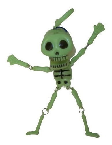 Llavero Muñeco Calavera Esqueleto Articulado Mastica Cuerda