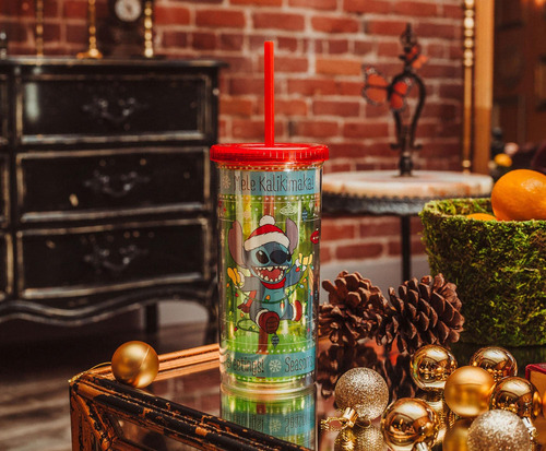 Taza Silver Buffalo Disney Lilo & Stitch De 600 Ml Con Pajit