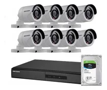 Comprar Kit Seguridad Hikvision Dvr 16 + 1tb + 8 Camaras 2mp 1080p