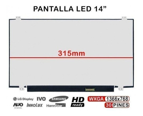 Imagen 2 de 2 de Pantalla Hp 14dk 14ck Nt140whm-n43 Nt140whm-n44 N140bga-ea4