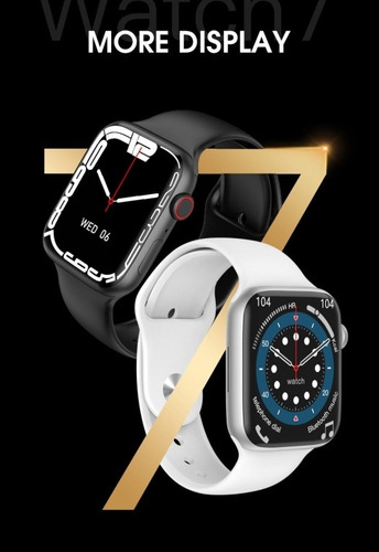 Imagen 3 de 9 de Smartwatch W27 Pro Bt Ip67 Blanco Serie 7 Nfc + Correa Extra