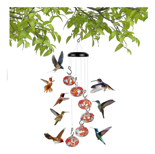 * A 1pc Encantador Comedero For Colibríes Carillón De Viento