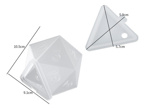 Kit De Fabricação De Dados De 9,9 Cm X 8,6 Cm X 8 Cm