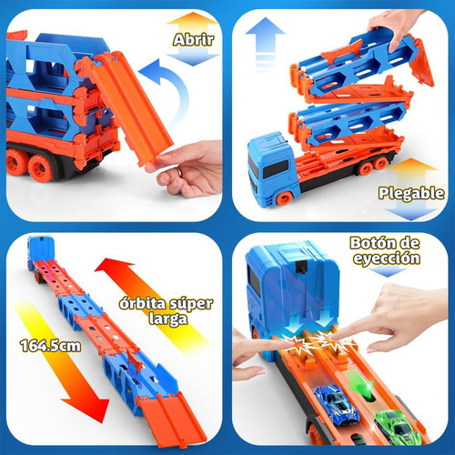 Carro De Juguete Transformable Con Pista Regalo Para Niños
