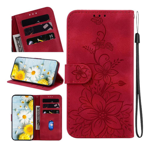Funda Abatible For Motorola Moto G24 Cartera Magnética En