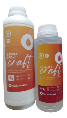 Imagen 3 de 8 de Resina Cristal Epoxi Vidrio Liquido 1.5kg Todoresina Craft