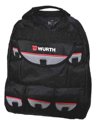 1x Mochila Porta Herramientas Würth Todo Chile Color Negro