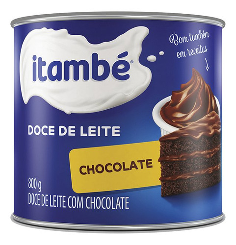 Doce De Leite Com Chocolate Itambé Lata 800g