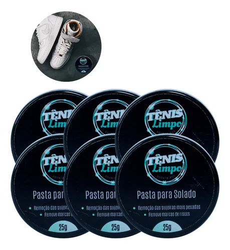 comprar Kit 6 Pastas Pu002F Limpar Solado Sola Tênis Sapato Tira Manchas