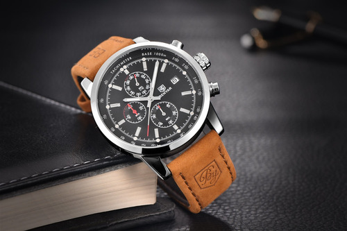 Reloj Benyar De Cuarzo Resistente Al Agua Para Hombre, ...