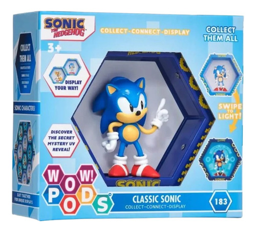 Figura Wow! Pods Sonic The Hedgehog Clasico Base Luz 1002-01