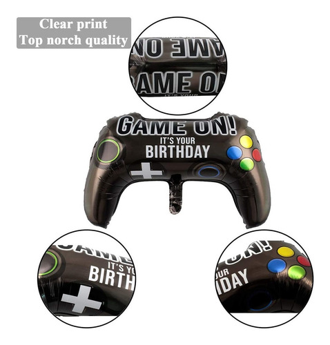 Imagen 6 de 7 de Kit De Decoración De Fiesta De Cumpleaños Gamer