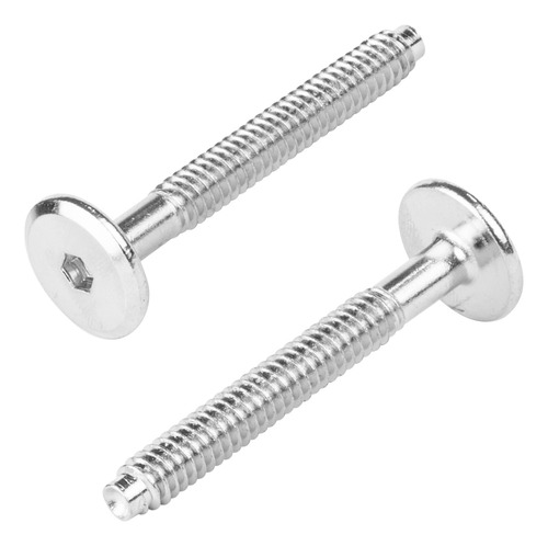 Tornillo Conector Union Niquelado Muebles 5cm X 1/4 10 Piezas