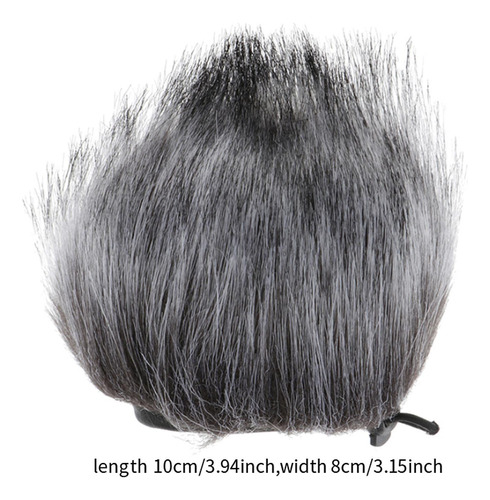 Cubierta De Manga Micrófono De 10x8cm D50 Cabello Largo