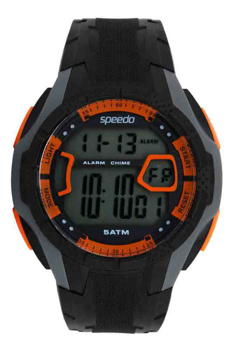 Relógio Speedo Masculino Digital Preto 81141g0evnp3