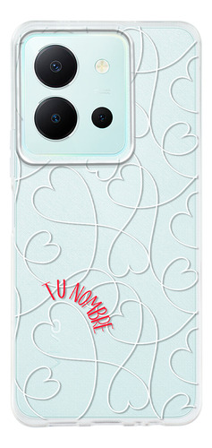 Funda Para Vivo Para Mujer Corazones Love Con Tu Nombre
