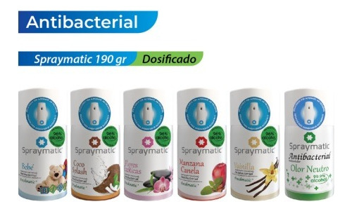 Ambientador Antibacterial Spray Matic 190cm3 