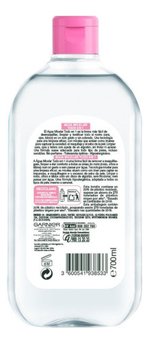 Agua Micelar Garnier Desmaquillante Todo Tipo De Piel 700ml