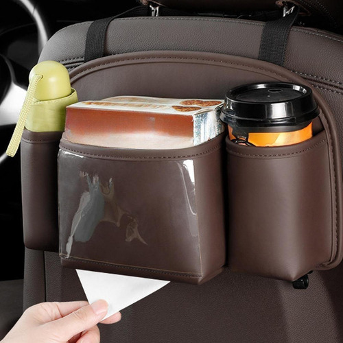Organizador Genérico Para Asiento Trasero, Bolsa Marrón