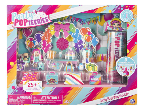 Party Popteenies - Conjunto Sorpresa De Fiesta Con Confeti,.