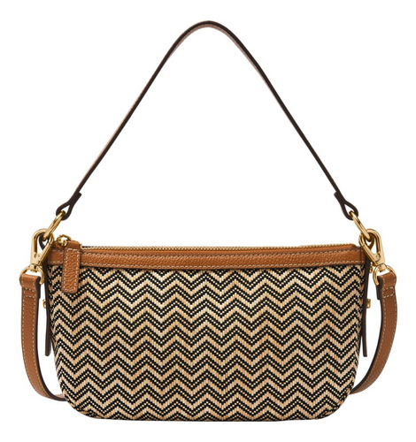 Bandolera De Mujer Zb11135279 Jolie Material Mix Café Fossil