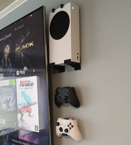 Soporte Pared Xbox Series S Y Dos Soportes De Control