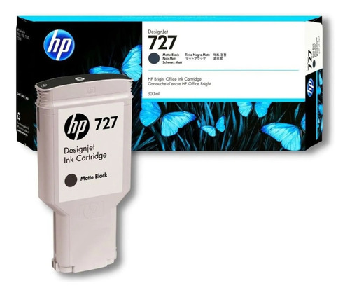 Tinta Hp 727 (c1q12a) 300ml Matte Black T1500/t2500/t920