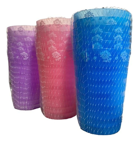 Set 6 Vasos Plásticos Reutilizables Resistentes