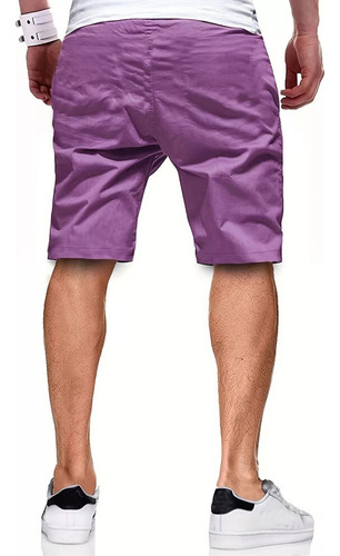 Pantalones Cortos Tipo Cargo De Camuflaje Con MĂșltiples Bols