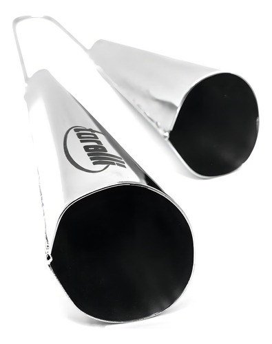 Agogo Duplo Cromado Grande Torelli To016 Com Capa Luxo