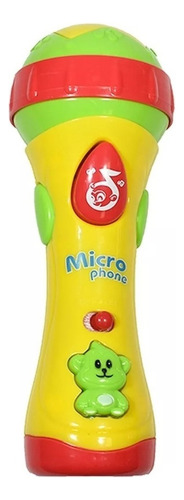 Micrófono Infantil Con Sonido Juego Juguete Bebe 12 Cancione