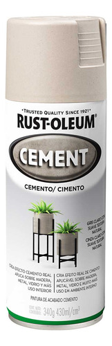 Pintura En Aerosol Efecto Cemento Gris Rust Oleum Spray 340g