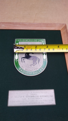 Placa Antigua Carabineros Radio Patrulla (Usado)
