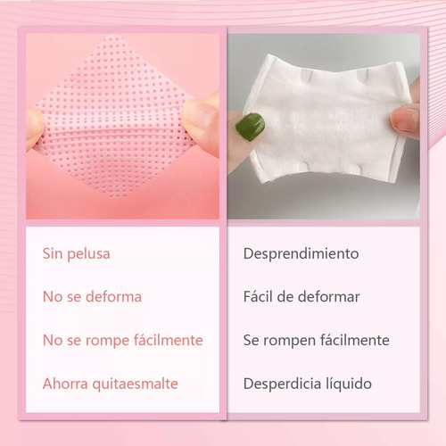 Toallitas O Gasas Libre De Pelusa Para Uñas Pestañas 600 Pzs