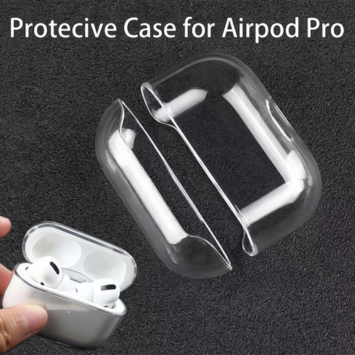 Funda De Carga Para AirPods Pro, Carcasa De Tpu Transparente