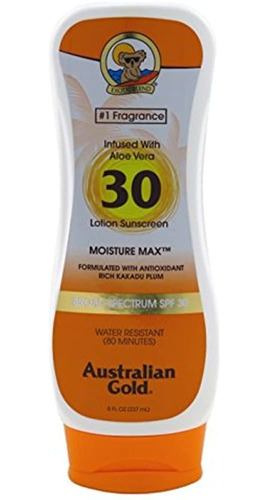 Oro Australiano Spf 30 Locion 8 Onzas Resistente Al Agua Pr